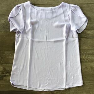 NWOT Purple/periwinkle petal sleeve blouse